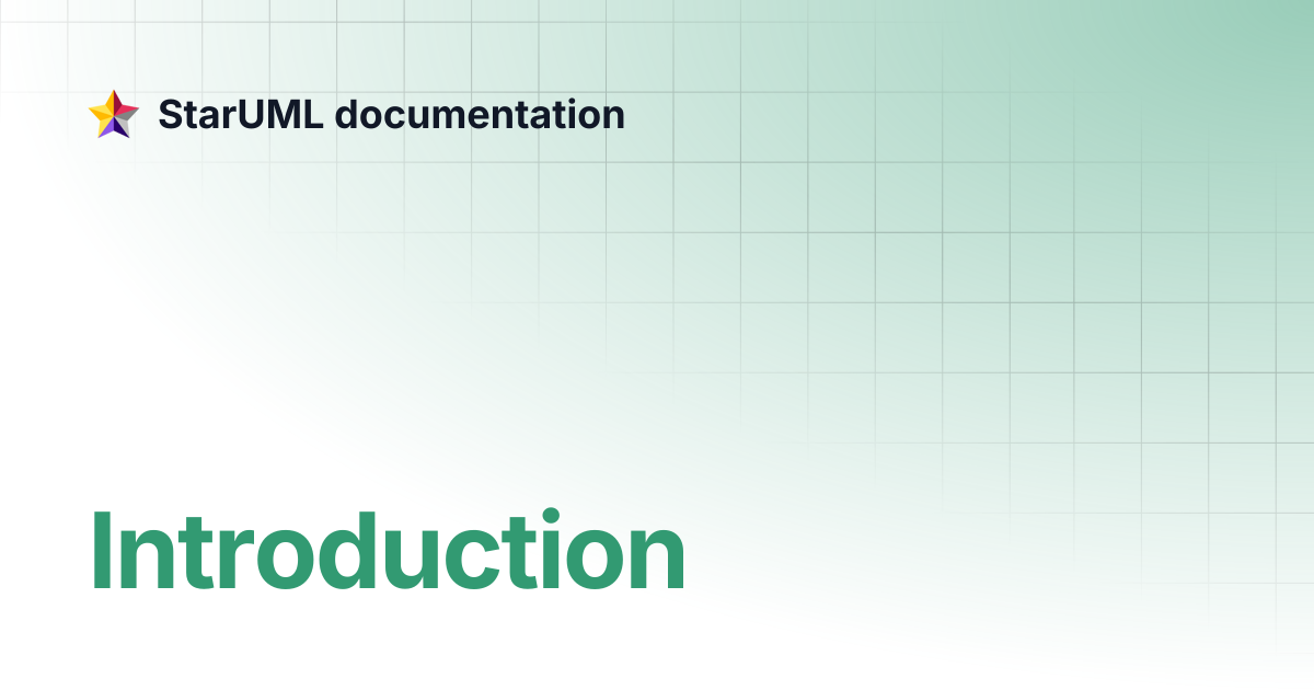 Introduction | v4 | StarUML documentation