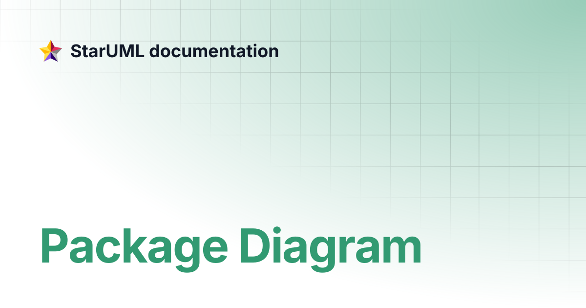 Package Diagram | v3 | StarUML documentation